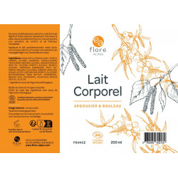 Lait corporel Argousier et Sève de bouleau BIO