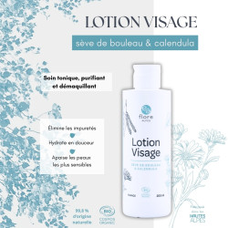 Lotion visage à la sève de bouleau et calendula BIO Cosmos Organic