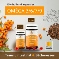 Huile d'argousier OMEGA 3/6/7/9 - 60 Caps.
