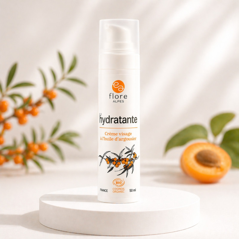 Crème hydratante à l'huile d'argousier BIO Cosmos Organic