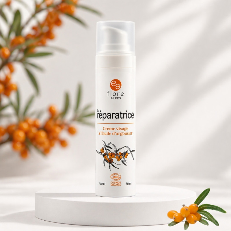 Crème réparatrice à l'huile d'argousier BIO - COSMOS ORGANIC