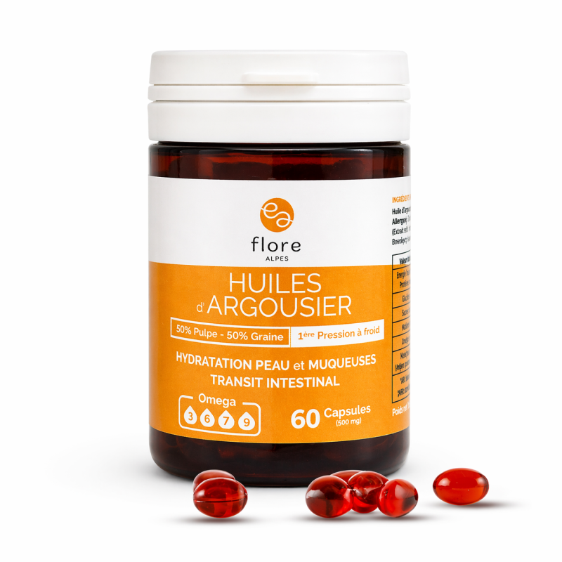 Huile d'argousier OMEGA 3/6/7/9 - 60 Caps.