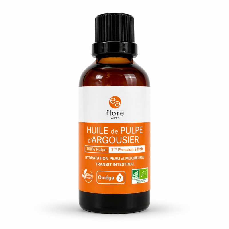 Huile de pulpe d’argousier 50 ml BIO OMÉGA 7