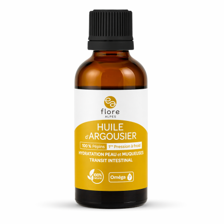 Huile de pépins d’argousier 50 ml OMÉGA 3 BIO