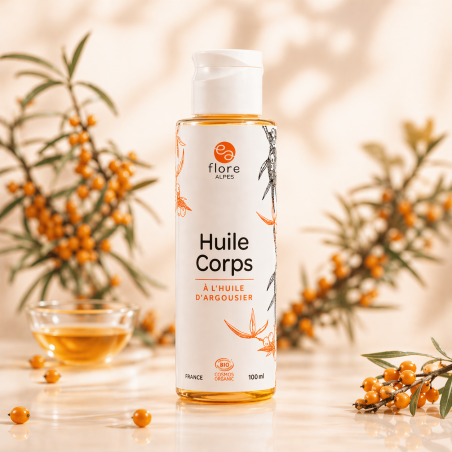 Huile sèche Corps à l'huile d'argousier Bio - Cosmos Organic