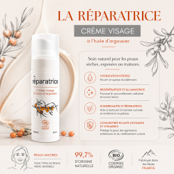 Crème réparatrice à l'huile d'argousier BIO - COSMOS ORGANIC