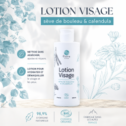 Lotion visage à la sève de bouleau et calendula BIO Cosmos Organic