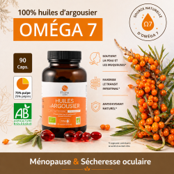 Huiles d'argousier BIO - OMEGA 7 - 90 capsules