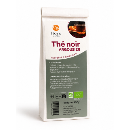 Thé noir à l'argousier BIO - vrac 100 g