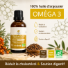 Huile de pépins d’argousier 50 ml OMÉGA 3 BIO