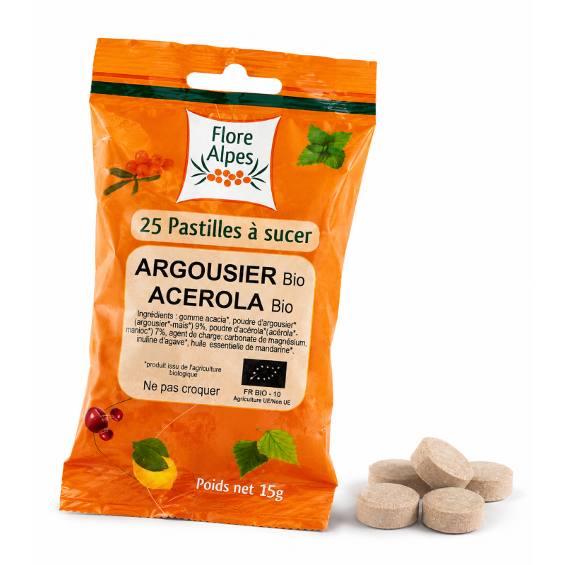 Pastilles argousier et acerola BIO